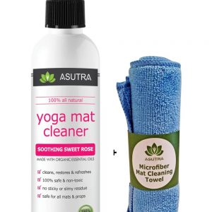 Natural yoga mat cleaner