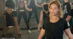Beyonce doing Yoga