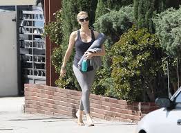 Charlize Theron Yoga work out